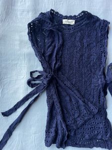 Midnight Tie Cozy Top/vest