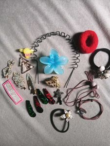 Combo Hair Clips &amp; Hairtie