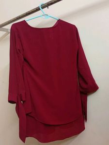 Elegant Maroon Top