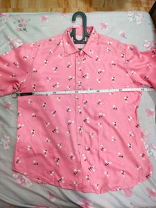 oversized pink Shirt