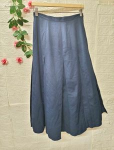 Elegant Navy Blue Strappy Skirt