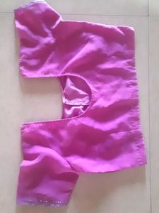 Ambroider saree with blouse.