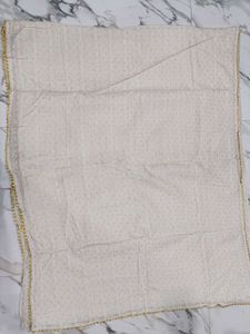 Cotton White saree