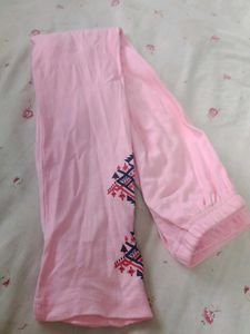 Pink Embroidered Pants
