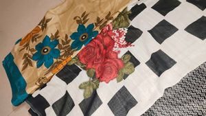 Floral Bedsheets &amp; Curtains Set