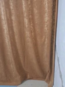Brown Velvet Curtain Door Parda