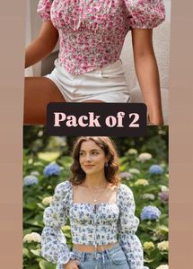 Floral Crop Top - Pack of 2