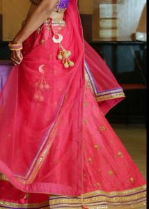 Pink &amp; Purple Lehenga Set