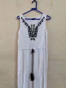 White Full Length Dress