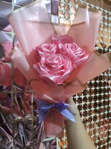 Pink Ribbon Rose Bouquet..🌷✨