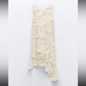 New Limited Edition Zara Bohemian Crochet Dress