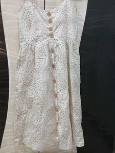 Floral Sundress with Buttons