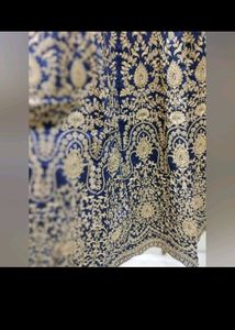 Designer Zari Work Gown With Dupptta