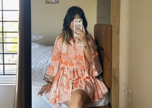 Boho Print Mini Dress