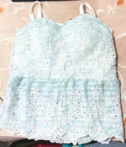 sky blue tunic top