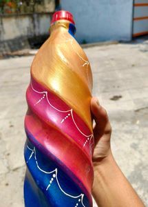 Hand Painted Decorative Bottle