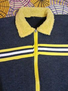 Striped Zip-Up Men / Women Winter Jacket