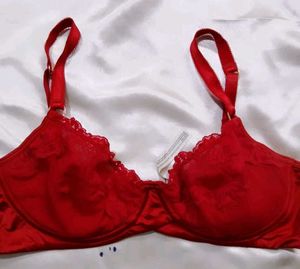 Red Lace Bra