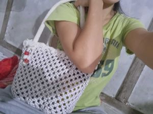Handmade Macrame Tote Bag