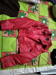 Red Leather Jacket - Tokyo Talkies.