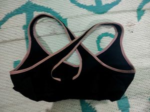 Black Crisscross Sports Bra