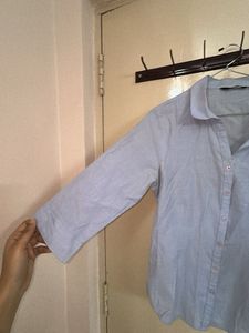 Cinched waist Button-Down Shirt - westside