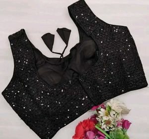 Sequin Blouse black colour
