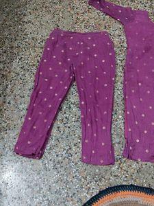 Purple Kurta Set