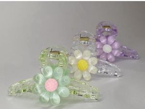 Daisy Flower Hair Claw Clip Set