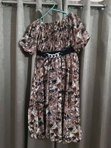 Floral Print Midi Dress