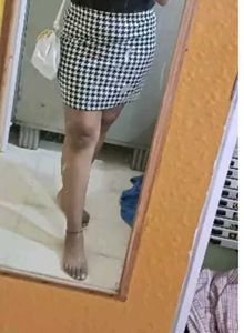 Houndstooth Mini Skirt set