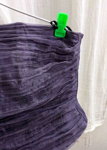 Purple Ruched Corset