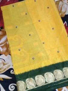 Elegant Yellow Saree
