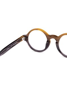 Grey Yellow Full Rim Round John Jacobs Rich Acetat