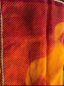 Red &amp; Orange Saree