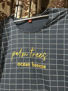 Checkered T-Shirt Dress