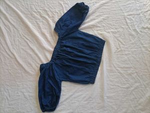 Denim Long Sleeve Top