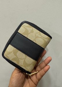 Coach Signature Zip Wallet