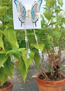 Korean metal 🆕Butterfly Hair Clip with Chains