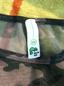 Camo mesh Long Sleeve Top (Brand new)