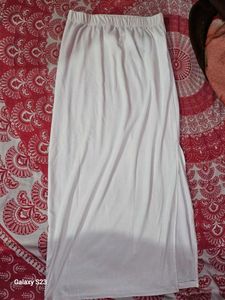 SHEIN Tiered White Maxi Skirt