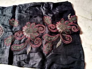 Embroidered Black Kurta