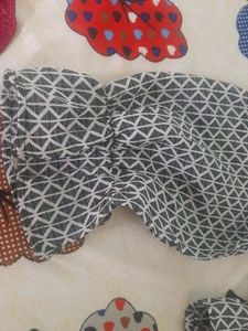 Black Nd White Floral Top