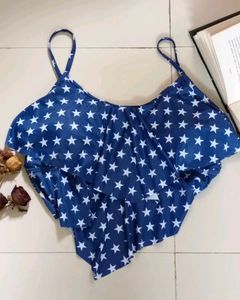PRICE DROPP🚨starry blue padded tankini top