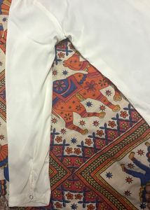 Elegant White Formal Shirt-Style Top
