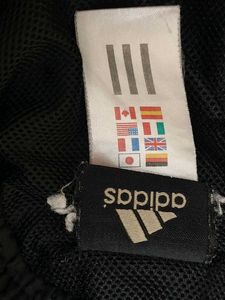 Adidas Black Trackpant With Golden Strips