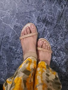 Three Set Of Footwears..slipper,belly And Sandal