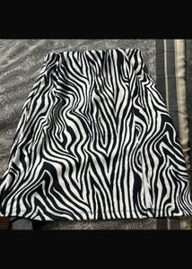 Zebra Print Mini Skirt