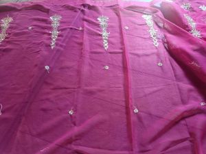 Combo Of 2 New Purple Floral Print Fabrics