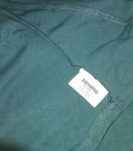 Green Long Sleeve Sports Top